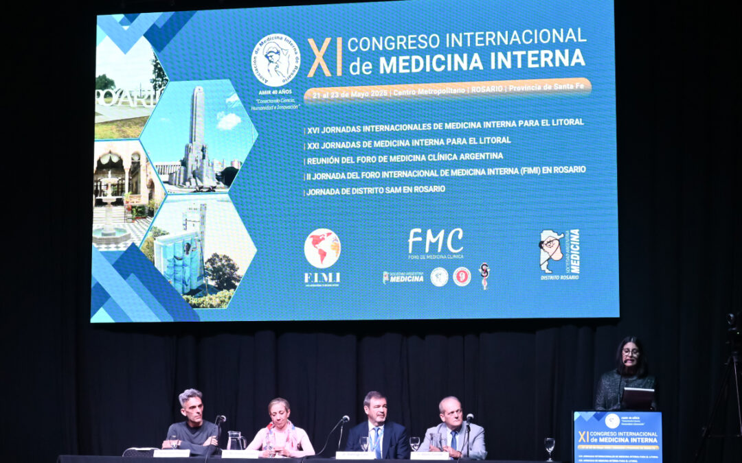 Comenzó el XI Congreso Internacional de Medicina Interna con un acto inaugural y amplia participación institucional y científica
