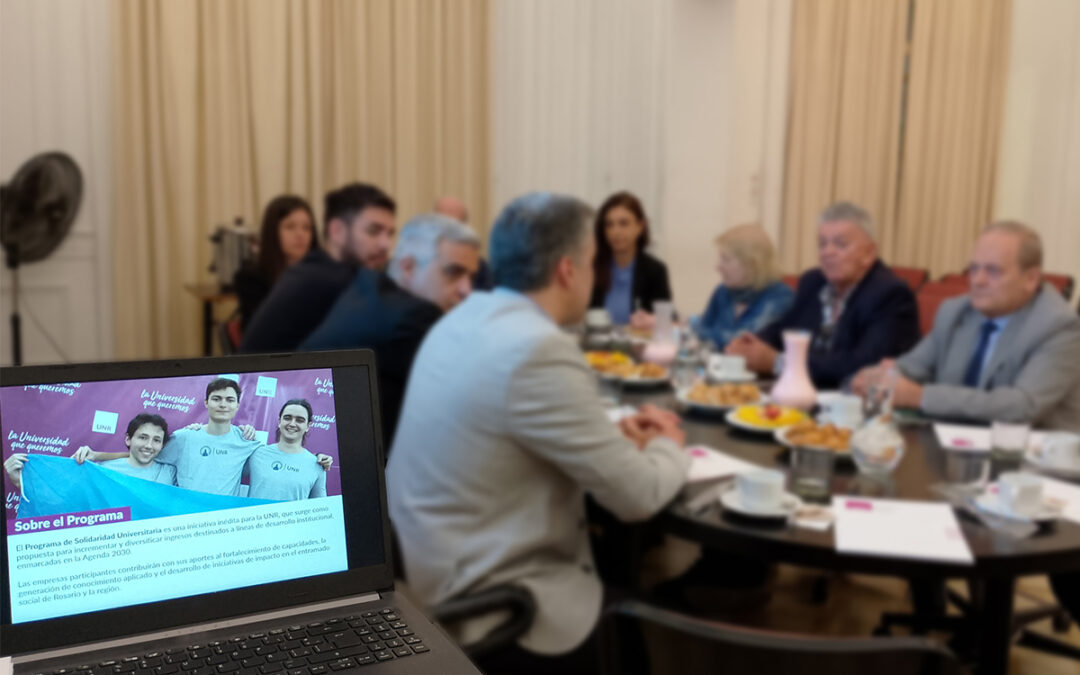 La UNR presentó su Programa de Solidaridad y contó con el acompañamiento del Colegio de Médicos