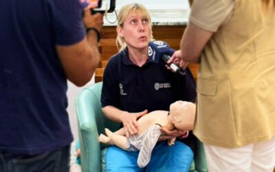 El Ce.Si.R. realizó demostraciones en vivo sobre primeros auxilios en el programa “Cada Día” de El Tres