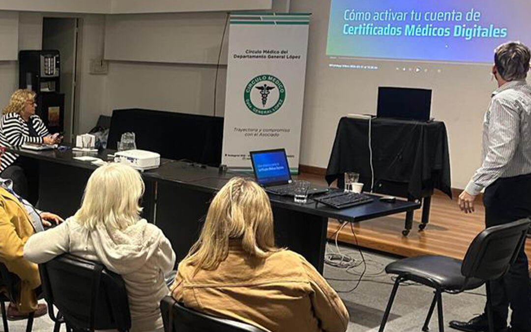 Capacitación sobre certificados médicos digitales en Venado Tuerto